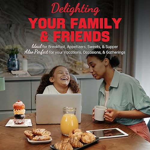 Miniatura 4 de SugarWhisk Mini máquina para hacer donas, mini molde eléctrico para tartas, hornea 6 donas con 3 formas, excelente para desayuno, aperitivos,