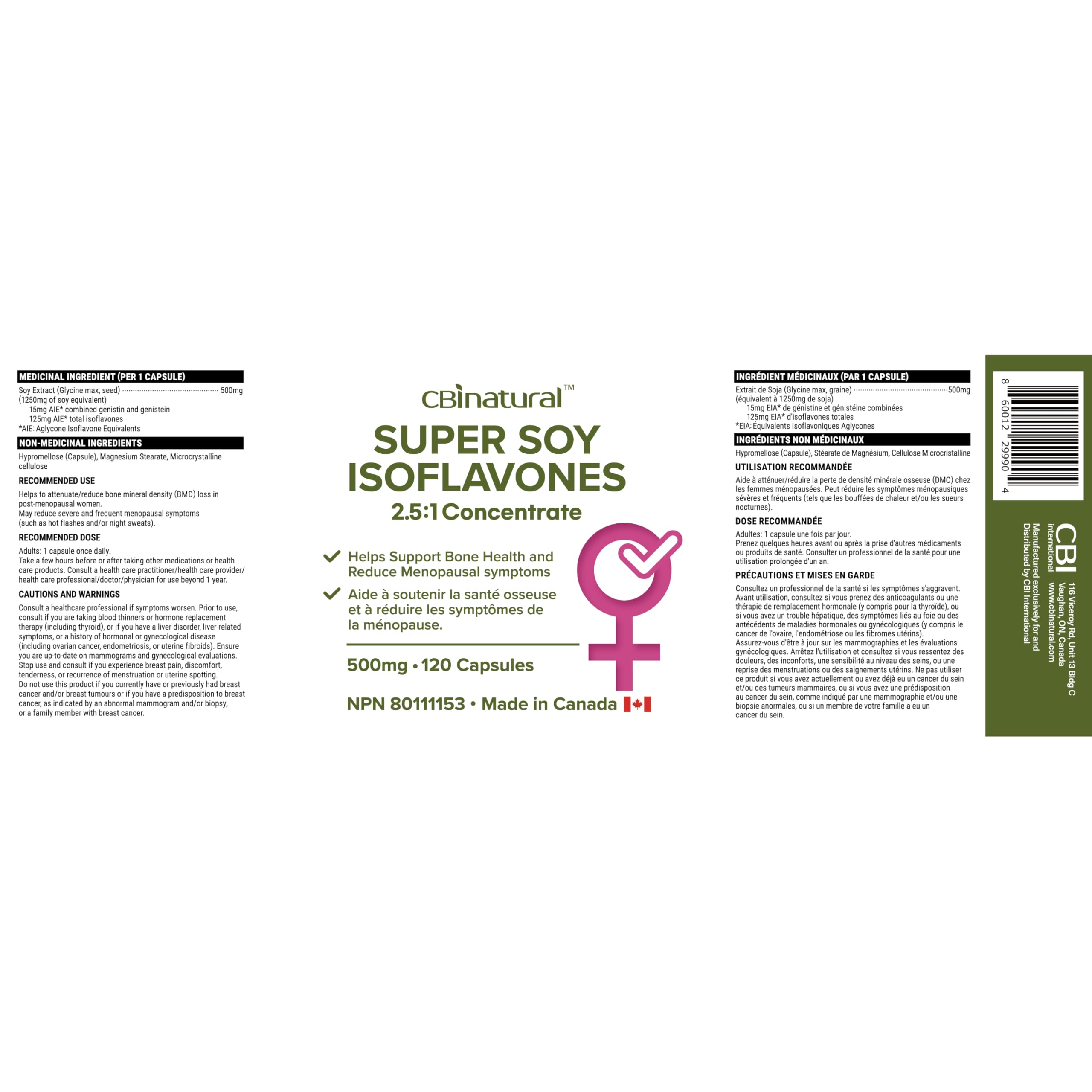 Soy Isoflavones 2.5:1 Extract 500mg, Supports Women’s Wellness, 120 Vegan Capsules, 4-Month Supply, Non-GMO, Gluten Free — Amazon image 7
