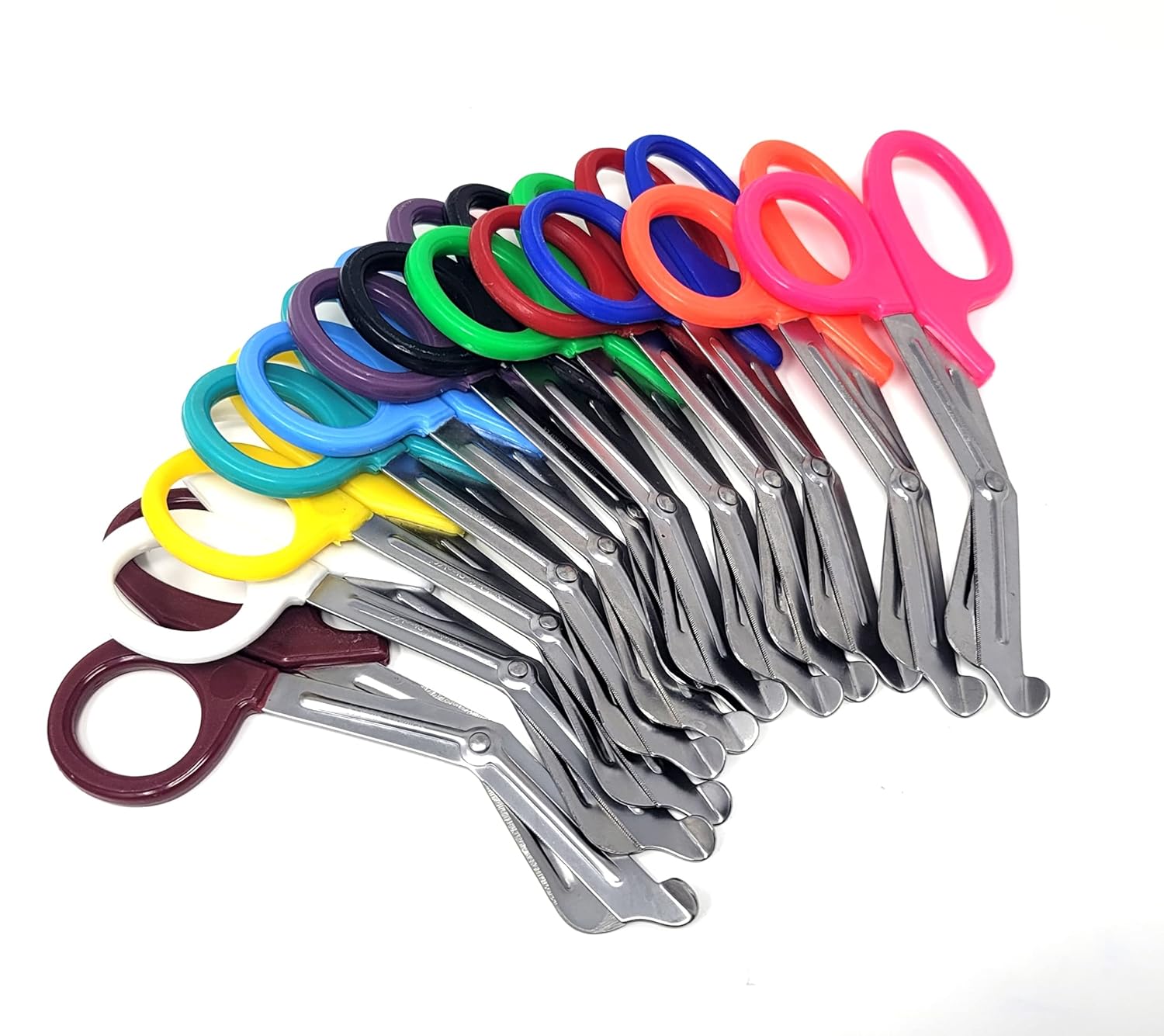 12/Pack Assorted Rainbow Colors Trauma Paramedic Shears