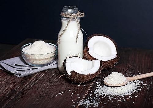 Miniatura 5 de Coco triturado orgánico, 12 onzas, sin OMG, copos de coco sin azúcar, desecados, trituraciones medianas, kosher, vegano, a granel. Sin sulfitos