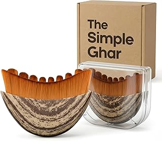 THE SIMPLE GHAR Big Lymphatic Brush for Face Massage – Big Size Lymphatic Contour Face Brush, Guasha Dry Brushing Tool for...