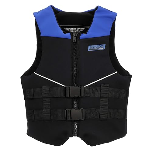 Seachoice Neoprene Multi-Sport Vest, Blue/Black, Youth Size, Fits 25-29 in.