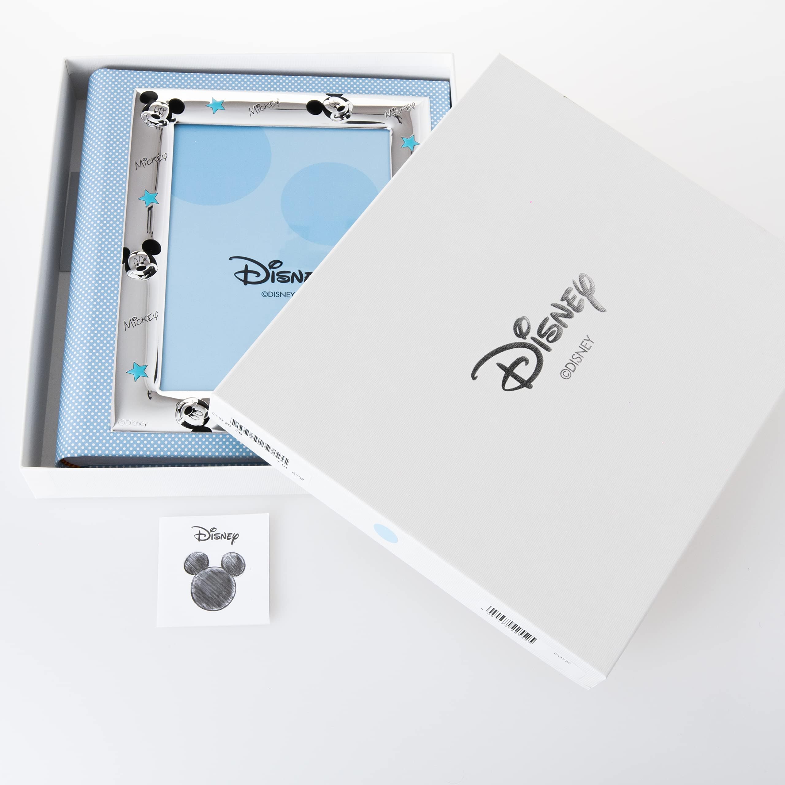 Disney Baby Topolino Mickey Mouse - Album Diario Fotografico Porta Foto per Regalo Battesimo Neonato o Compleanno Bambini