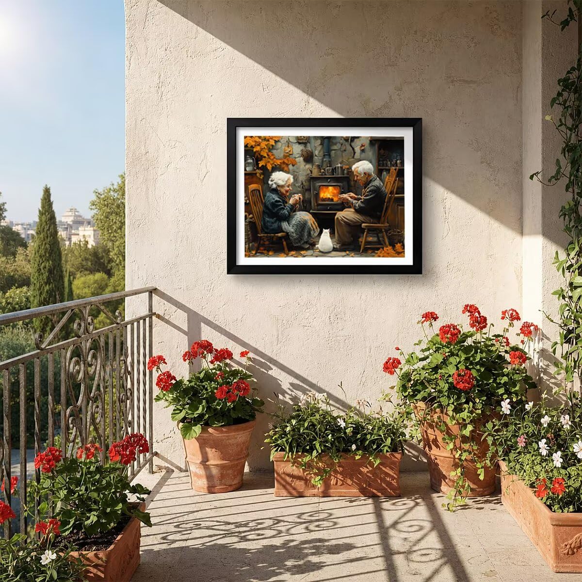 Diamentowy obraz kot zestaw podarunkowy 135 x 100 cm L-2663