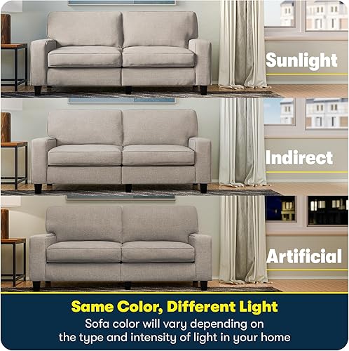 Miniatura 190 de Serta Palisades Sofás Tapizados para Sala, Sofá de Diseño Moderno, Tela, gris (Glacial Gray) gris (Glacial Gray),Beige,Marrón,Alforfón Beige,Marrón