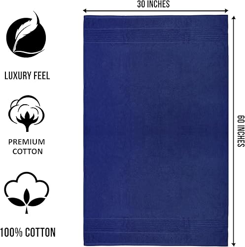 Miniatura 4 de Supreme Edition - Toallas de baño grandes de 700 GSM, 30 x 60 pulgadas, 100% algodón, altamente absorbentes para la mejor experiencia (paquete de 4,