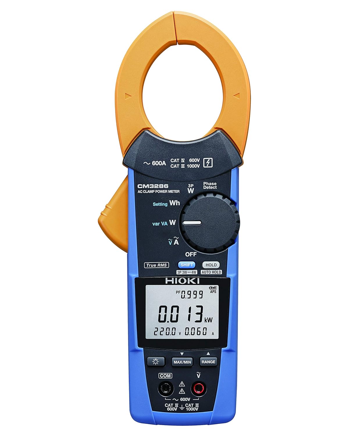 Hioki CM3286 Clamp On Power Tester, front view