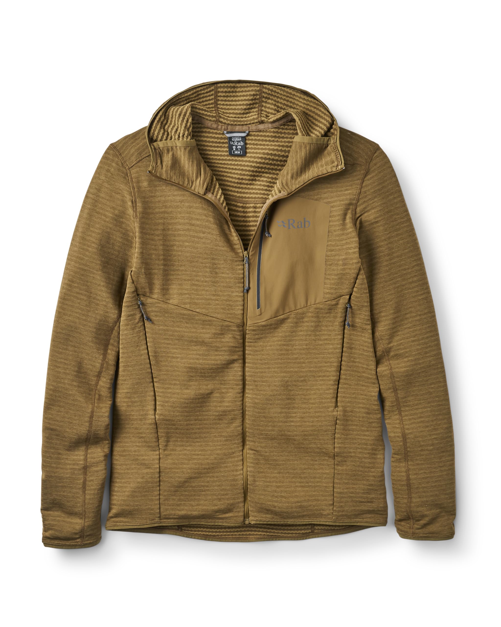 Rab Men's Beige Full-Zip Fleece Ascendor Light