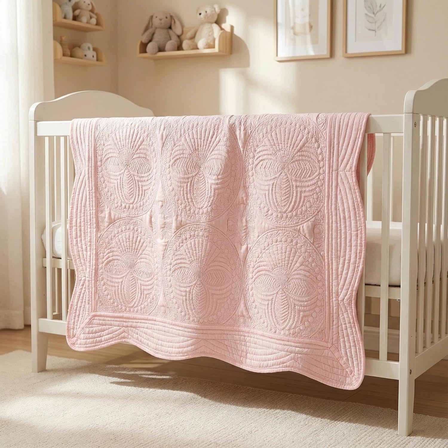 Lightweight Baby Quilt Cotton Blanket Durable Personlized Baby Blankets Four Seasons Cotton Quilted Blanket