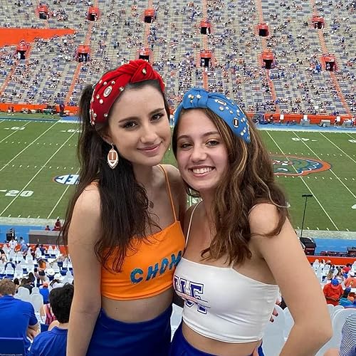 Miniatura 3 de Diadema de fútbol de moda para mujer, con diamantes de imitación de perlas, diadema anudada para niña, diadema ancha y bonita a la moda, banda