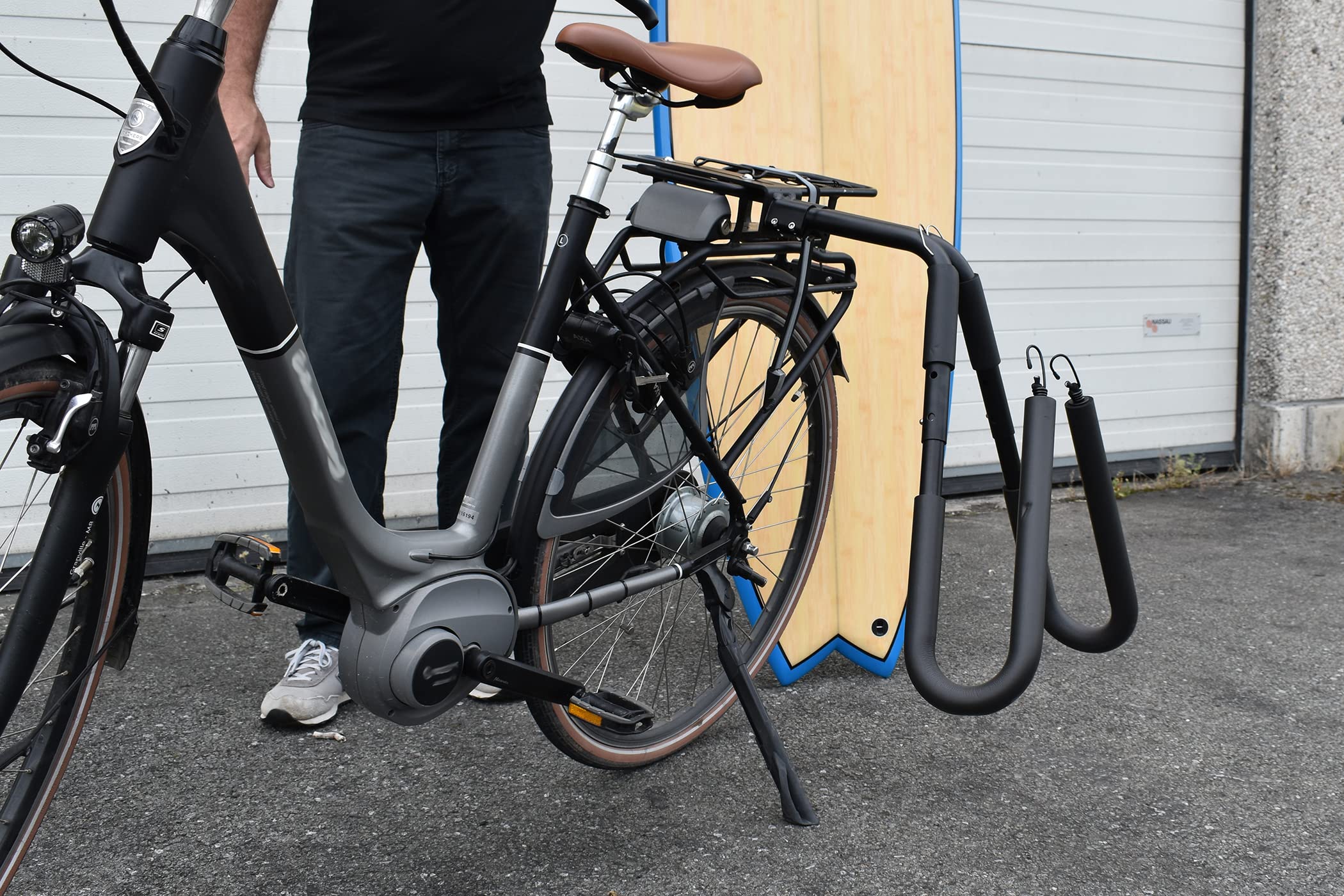 Porte-Surf pour Porte-Bagage 2 Roues (vélo ou Scooter)
