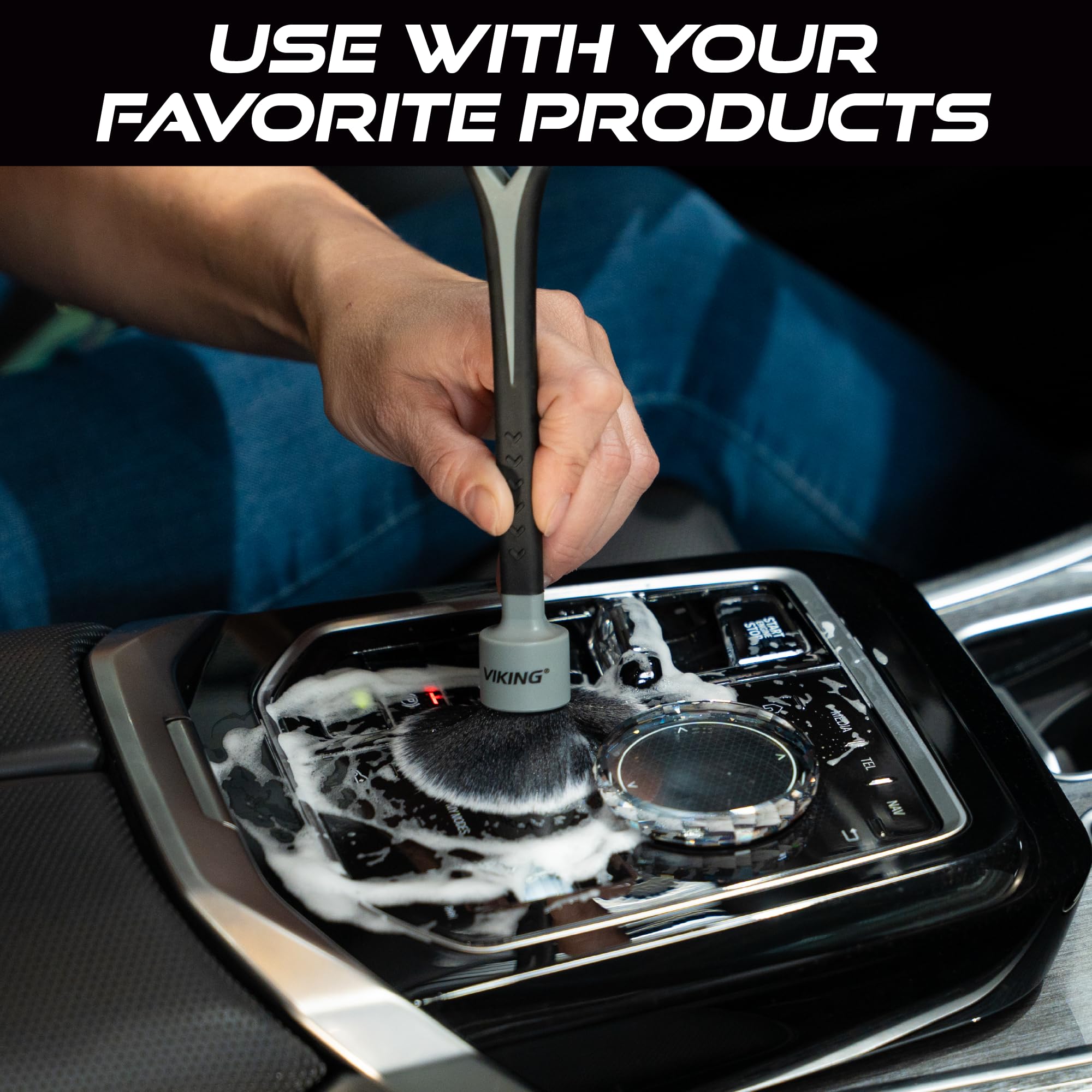 VIKING Car Detail Brush Set - Interior Cleaning -6