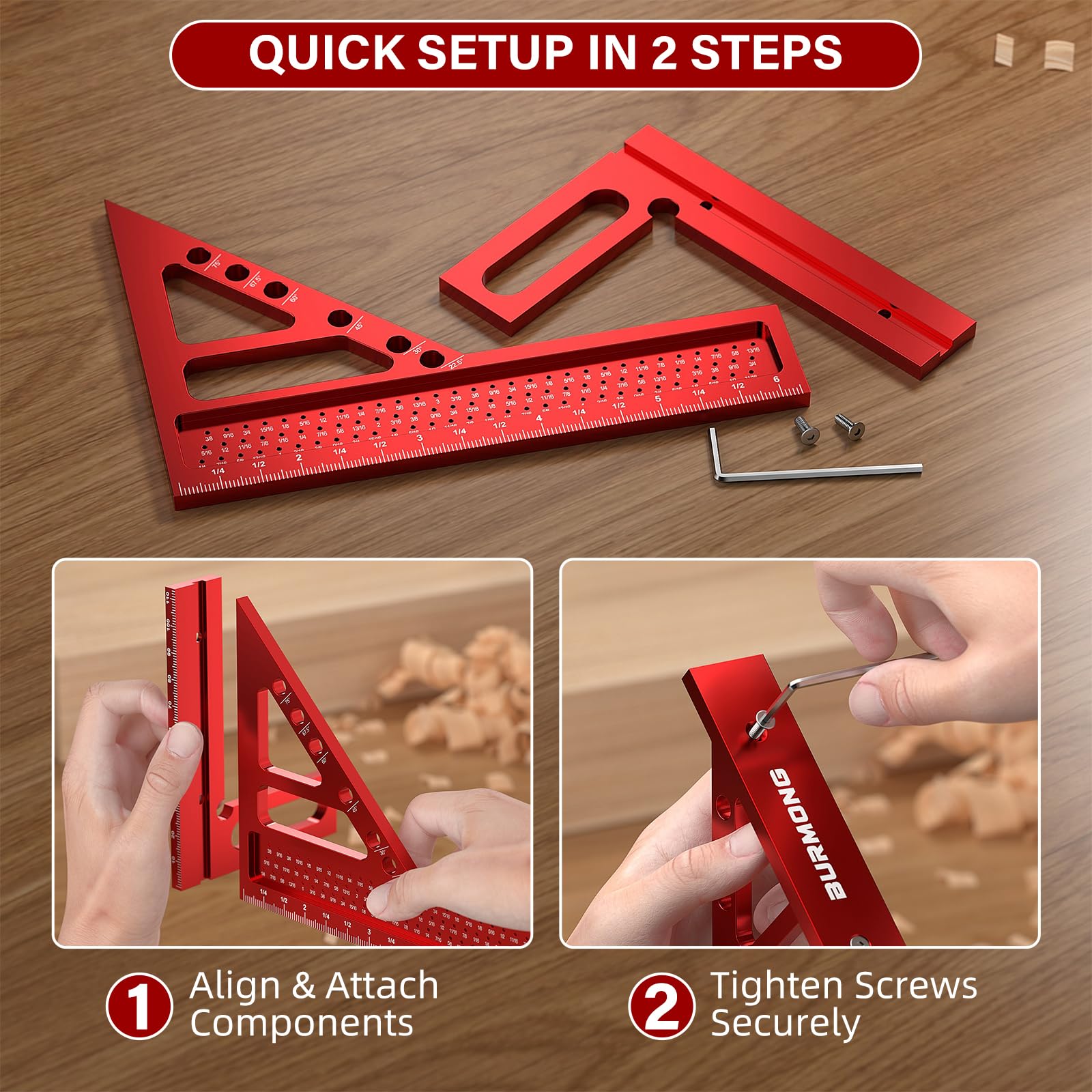 BURMONG 3D Carpenter Square - Multi-Angle Tool -4 BURMONG 3D Carpenter Square - Multi-Angle Tool -4