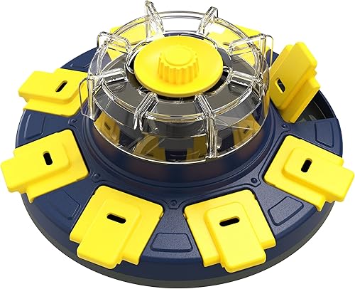 indiedouker Juguetes de rompecabezas para perros, juguetes dispensadores de golosinas para entrenamiento de coeficiente intelectual con 8