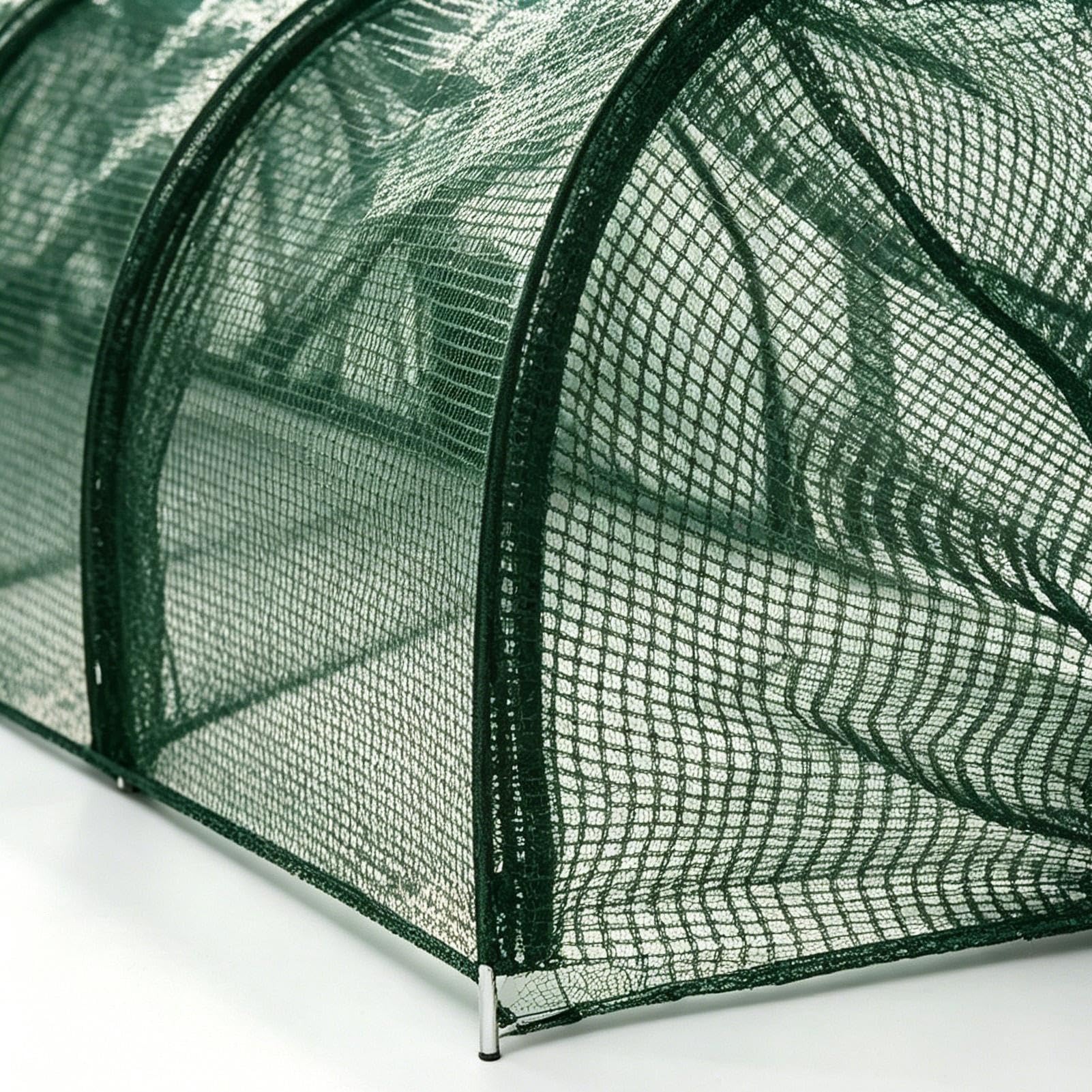 Tunnel lungo pieghevole per pollo, rete flessibile con clip di installazione rapida, recinto mobile per animali, gabbia esterna per anatre, oche, conigli, piccoli animali domestici, pulcini