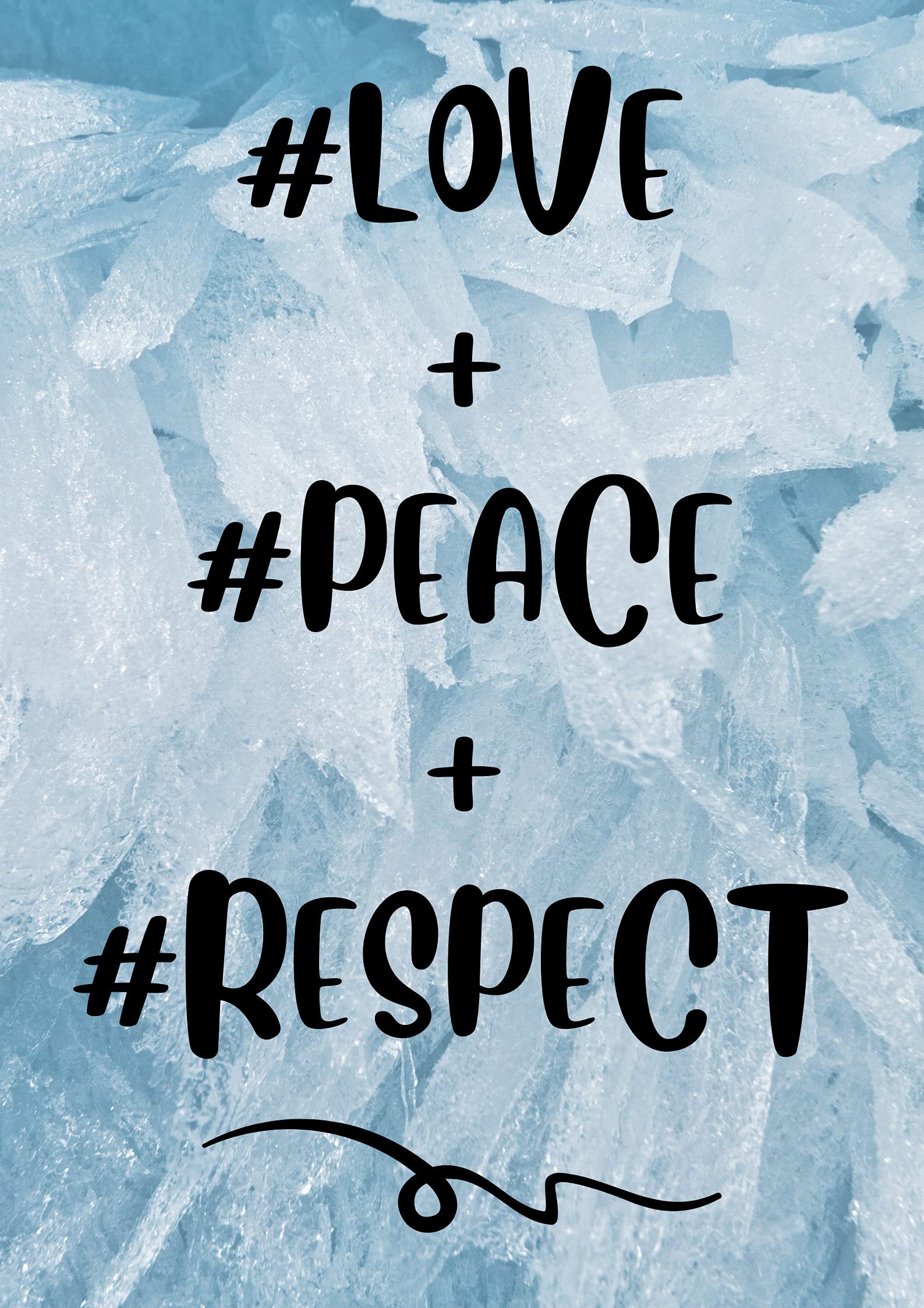 Bioprocess Encouraging Poster Love Peace And Respect For Garage Home Decor Art Wall Decor Metal Sign Poster 8X12 Inches