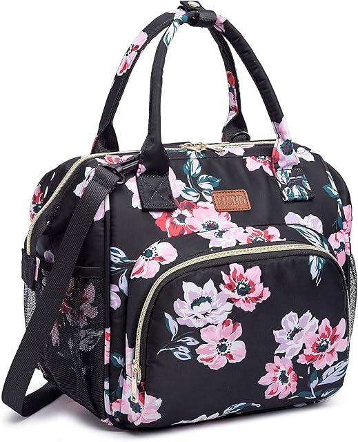 Lunch Bags Insulated Lunch Box for Women,3 Carrying Way Large Tote Bag,Leakproof Reusable Cooler Backpack with Adjustable Shoulder Strap for School Office Picnic Beach