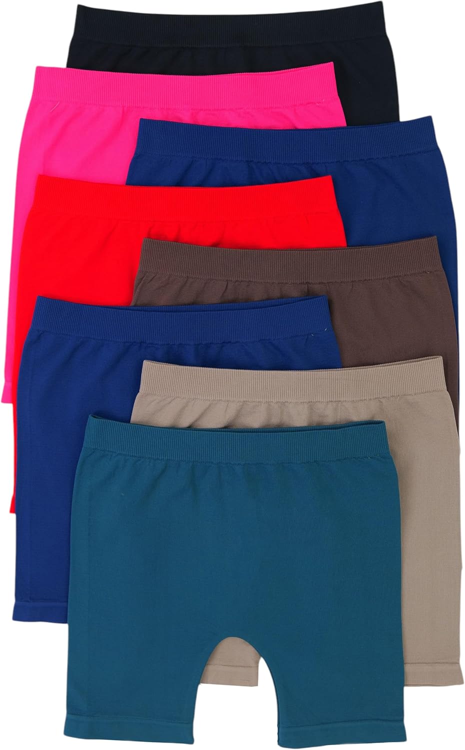 ToBeInStyle Girl’s Pack of 6 Layering Seamless Shorts for Under Skirts