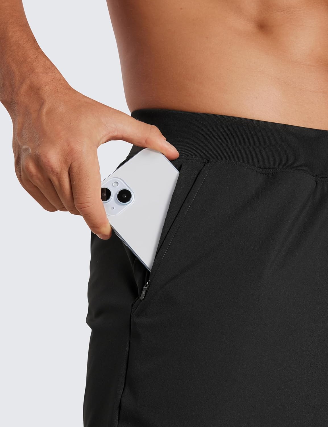 CRZ YOGA Men's Four-Way Stretch Workout Shorts - 5'' Soft Durable for Casual Athletic with Pockets - Image 5