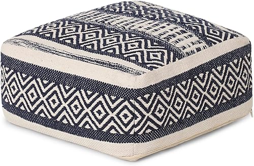 Miniatura 72 de REDEARTH · Puf otomano sin rellenos, con textura, cubo de almacenamiento, puf, reposapiés para sala de estar, dormitorio, guardería, habitación de