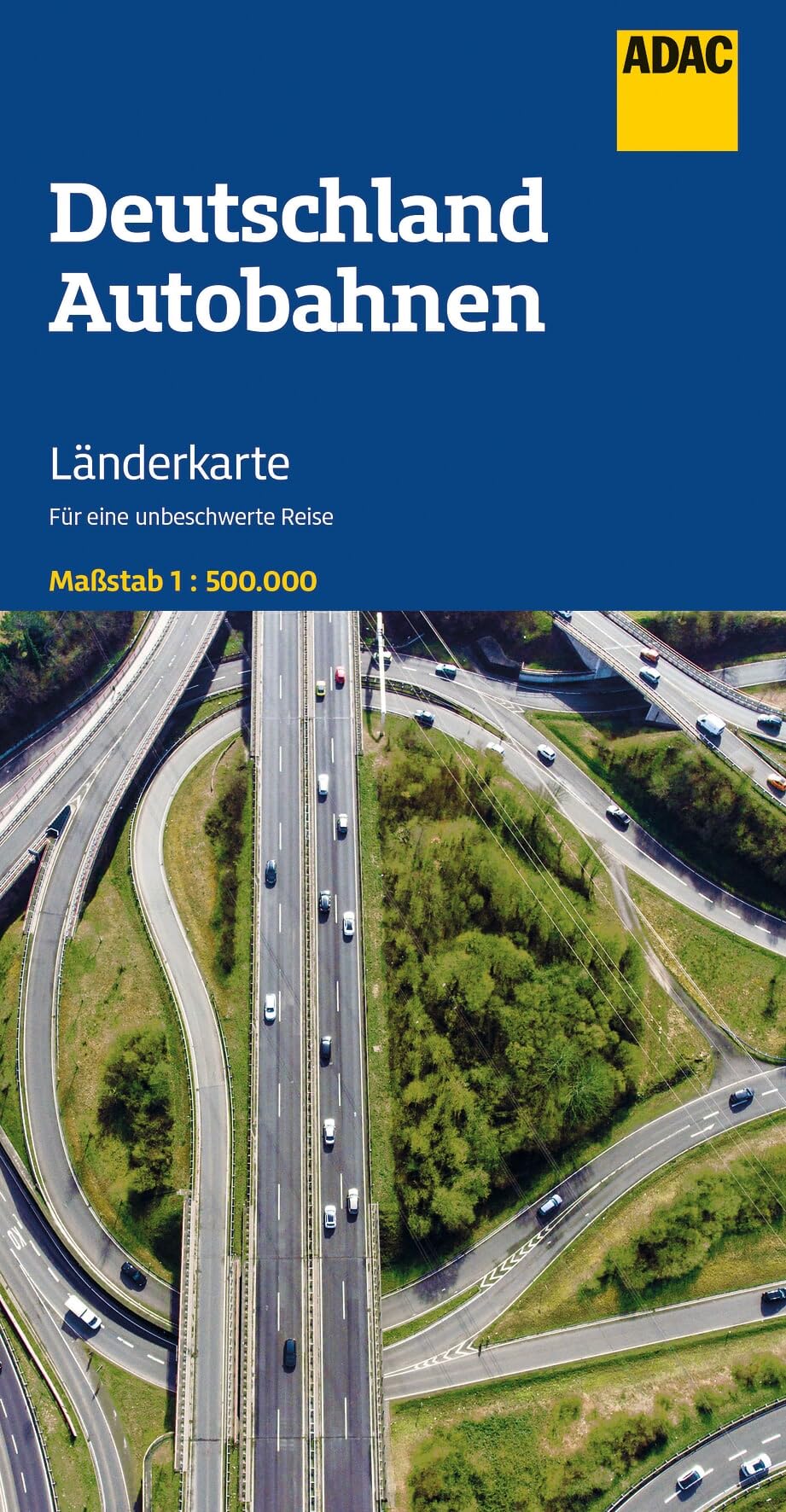 ADAC Länderkarte Deutschland Autobahnen 1:500.000: Straßenkarte und Autokarte