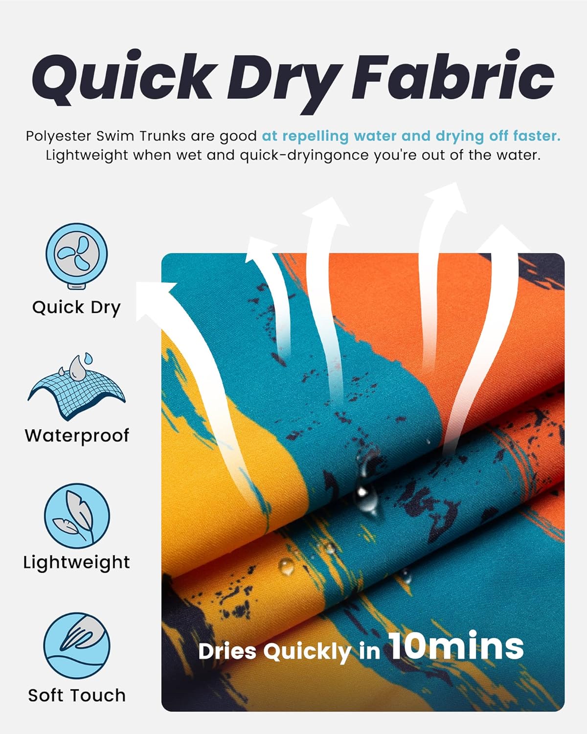 maamgic Mens Swim Trunks Quick Dry Swim Shorts with Mesh Lining Funny Swimwear Bathing Suits 7inch - Image 7