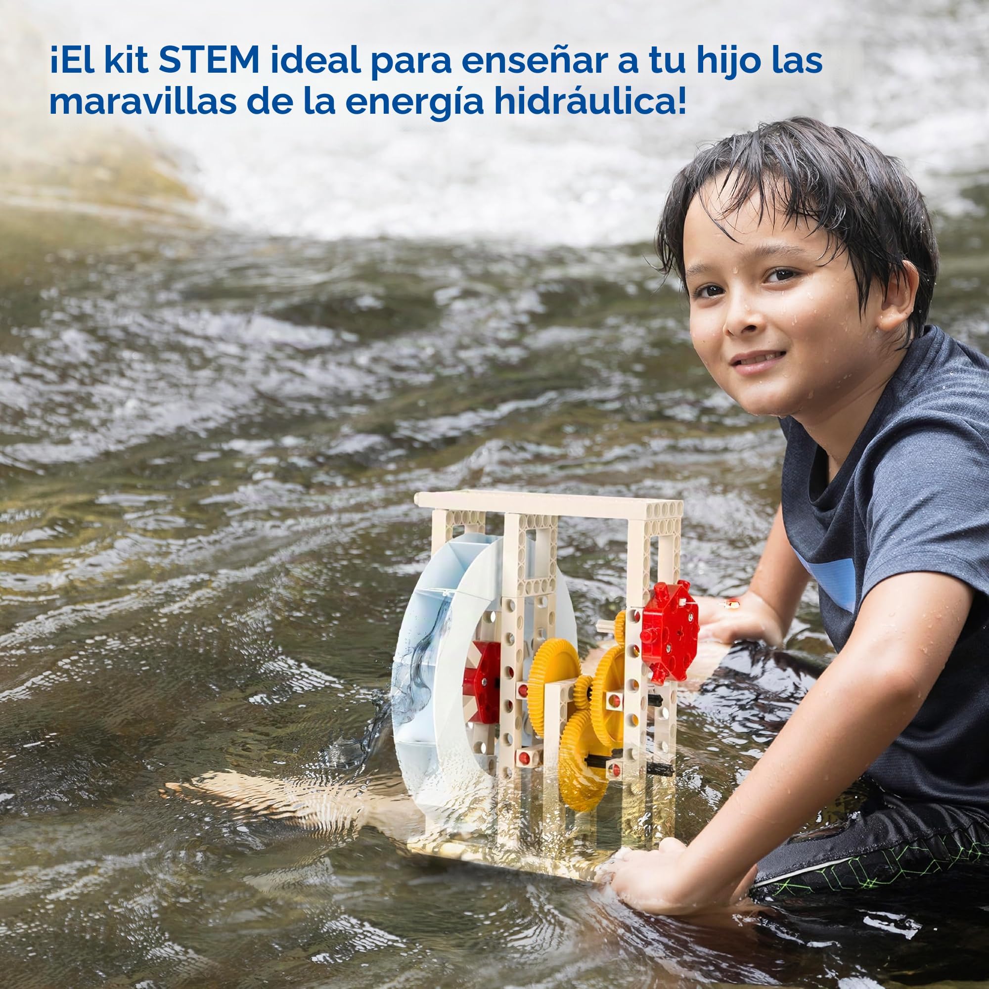 Thames & Kosmos , 624811 , Hydropower , Experiment Kit , Renewable Energy Science Kit , Build Models To Harness the Energy of Water , 12 Experiments , Ages 8+