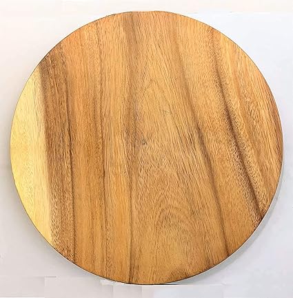 Urwa Handicraft Natural Wooden Chakla for Roti Maker I Rolling Board I Kitchen Items I Yellow Color Pack of 1 I Wife Gift I Chakla Board I Kitchen Accessories I Chopper ( 10 Inches )