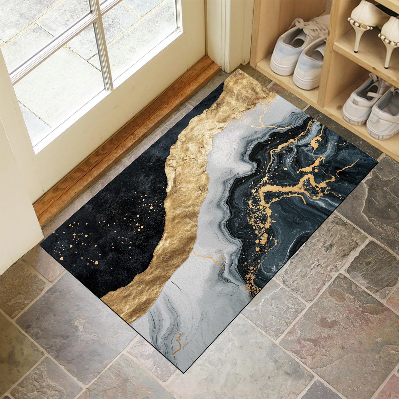 Paillasson extérieur antidérapant 40x60 tapis de porte intérieur lavable