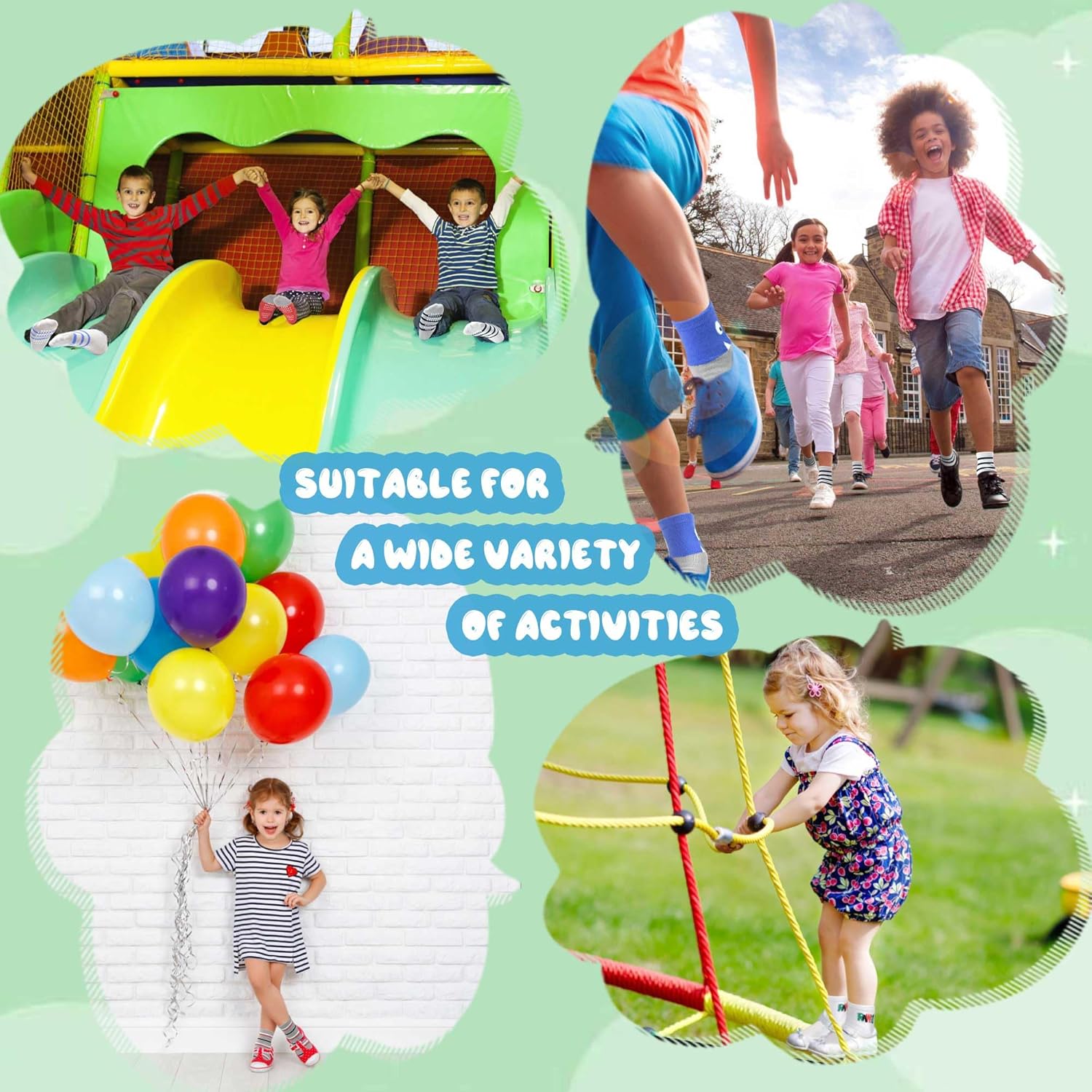 Tphon Toddler Baby Non Slip Socks Infant Anti Skid Socks with Grips 12 Pairs Crew Sock for 0-7 Years Kids Boys Girls - Image 6