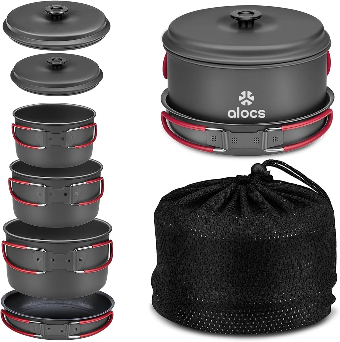 Alocs Camping Cookware Set Camping Gear