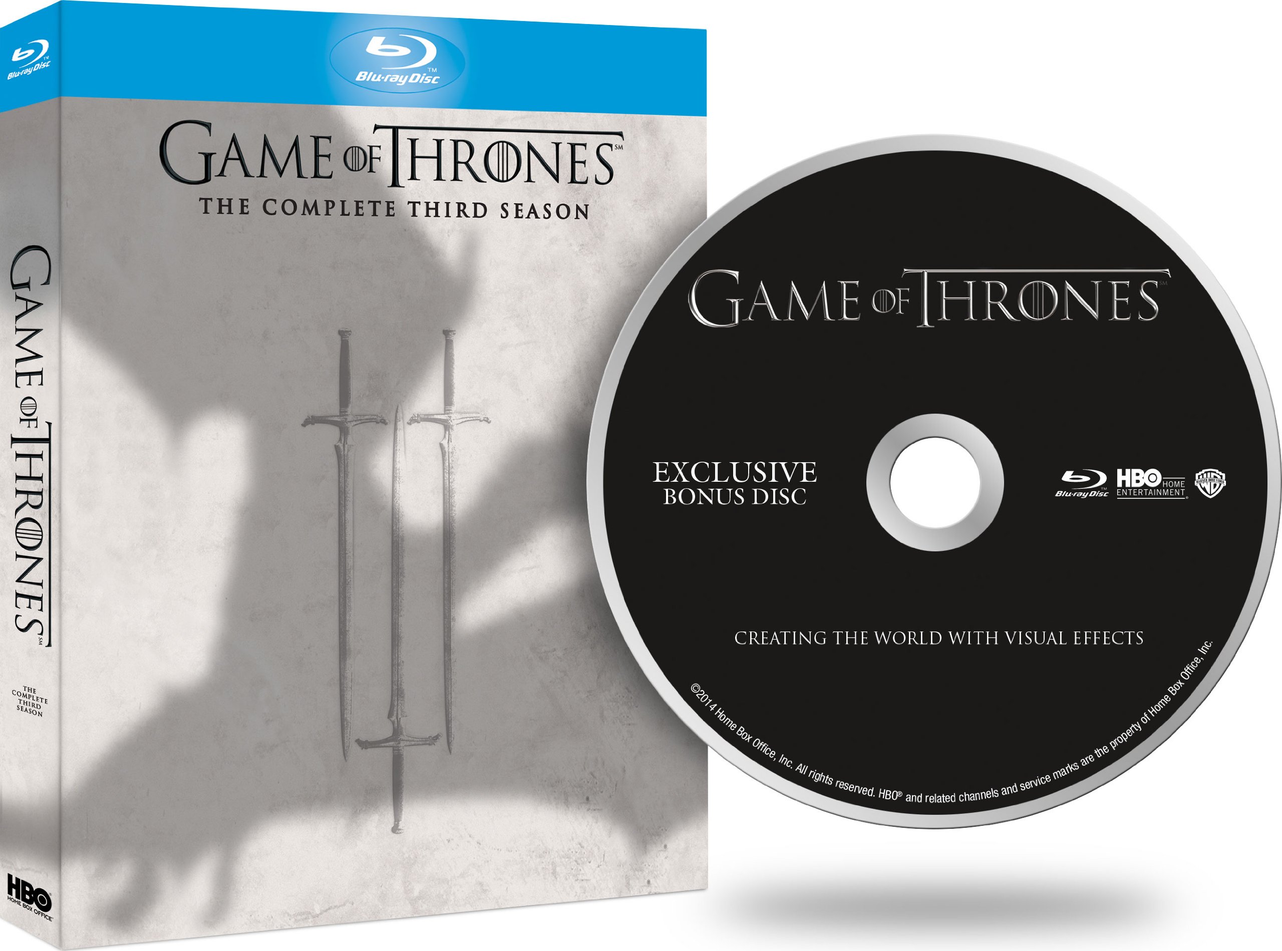 Game of Thrones - Season 3 (Includes Bonus Disc ‘Creating The World With Visual Effects’ - Exclusive to Amazon.co.uk) [Blu-ray] [Region Free]