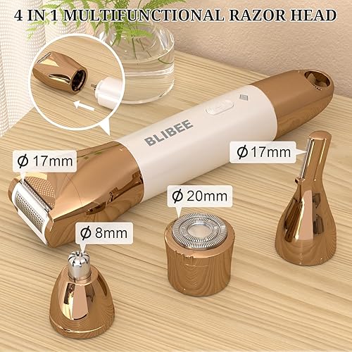 Miniatura 2 de Cortapelos y recortadora de bikini para mujer, cortaúñas eléctricas impermeables y juego de recortadora de bikini 4 en 1, recortadora de pelo de