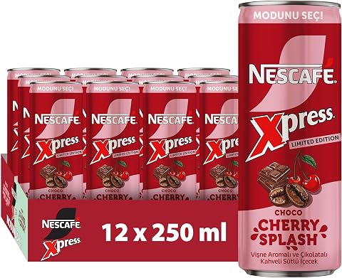 Nescafé Xpress Choco Cherry Splash Soğuk Kahve 12x250 ml