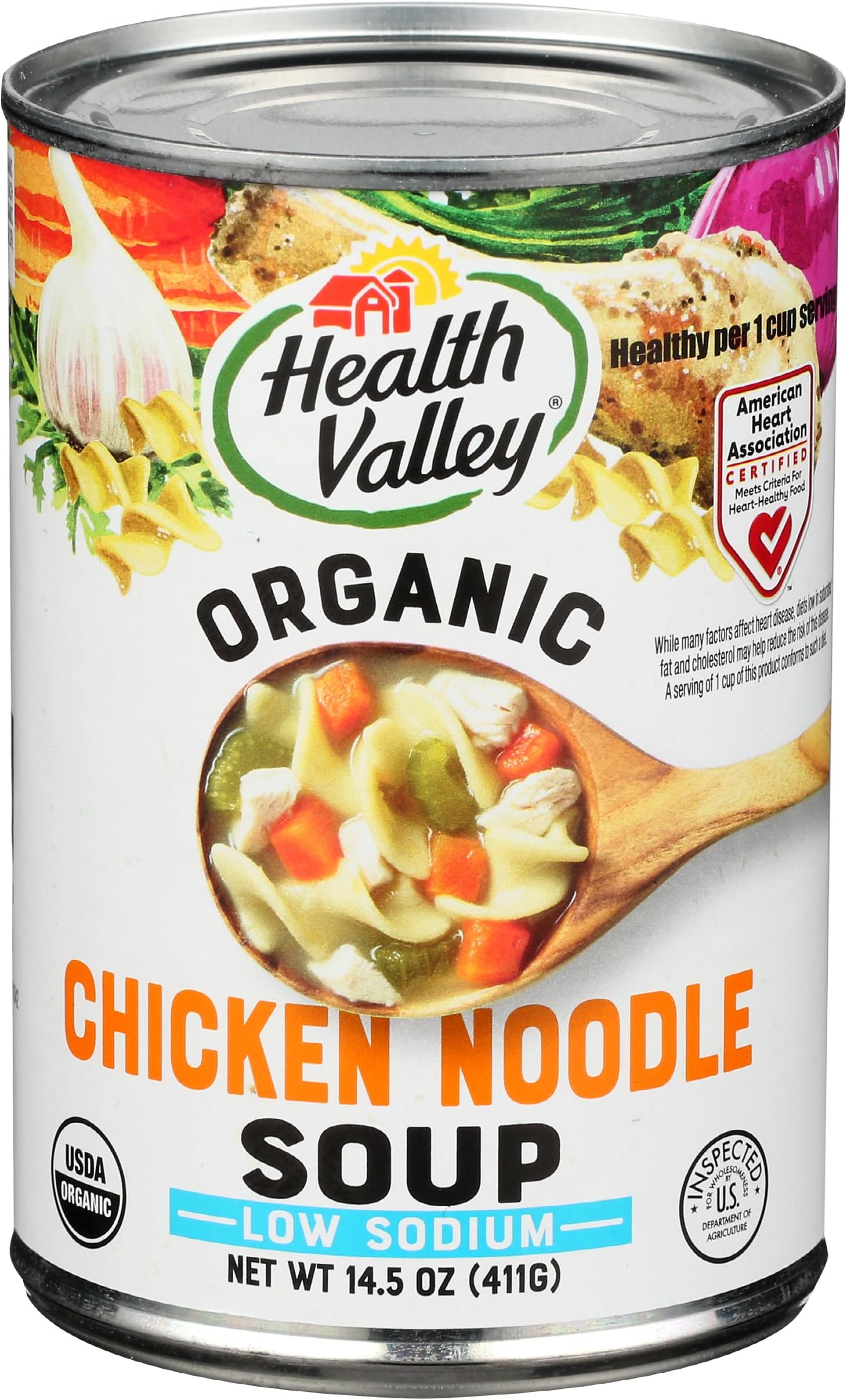 Health Valley Organic No Salt Added Lentil Soup - 15 Oz (Pack Of 12, Exp 2026)