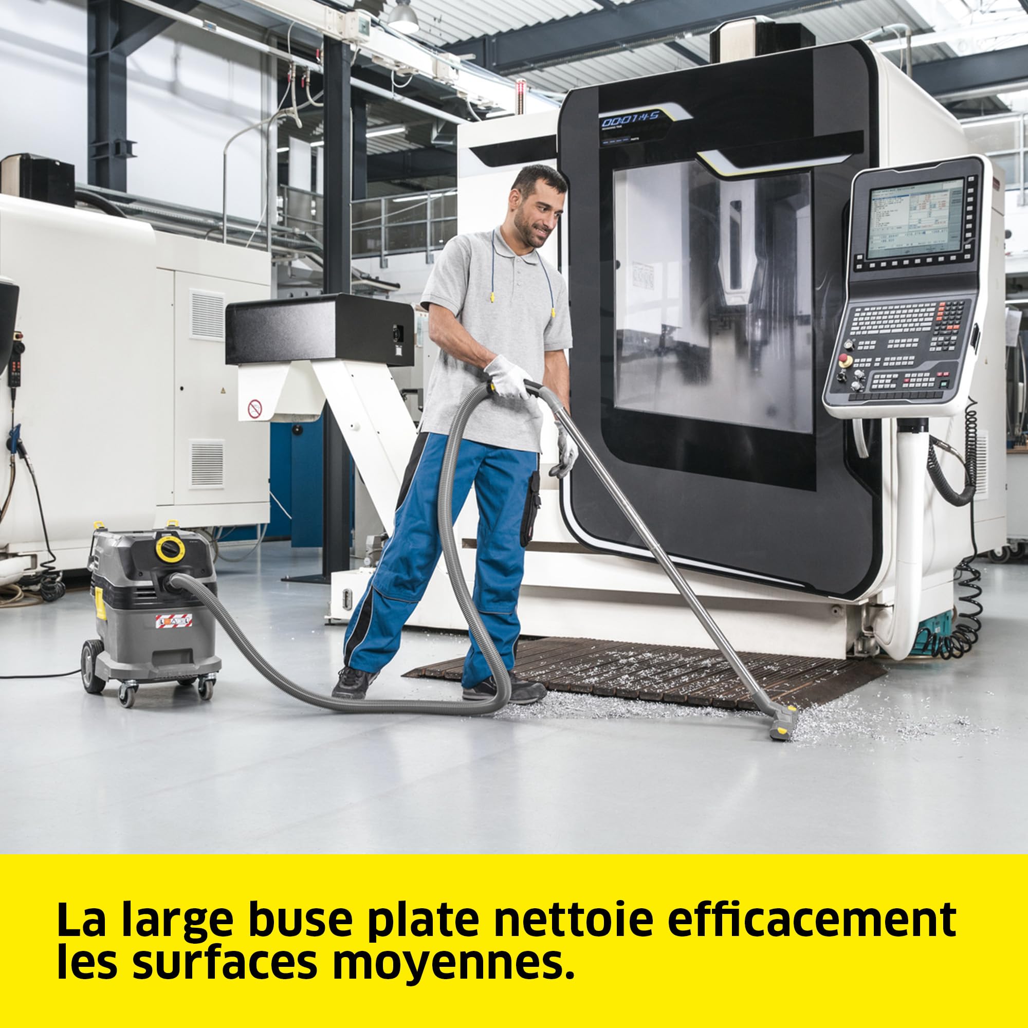 KÄRCHER Aspirateur Eau et poussières NT 30/1 Tact L, Max. 1380 W, Filtre plissé Plat, réservoir : 30 l, Tuyau : 4,0 m, suceur pour sols humides/secs (360 mm), buse de Fentes