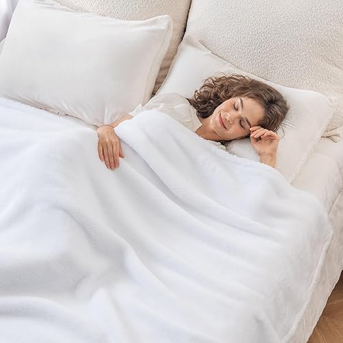 Miniatura 2 de Berkshire Blanket Manta clásica de felpa extra-Fluffy, manta de cama de tamaño individual, manta de pelo largo suave y esponjosa para sofá, cama,