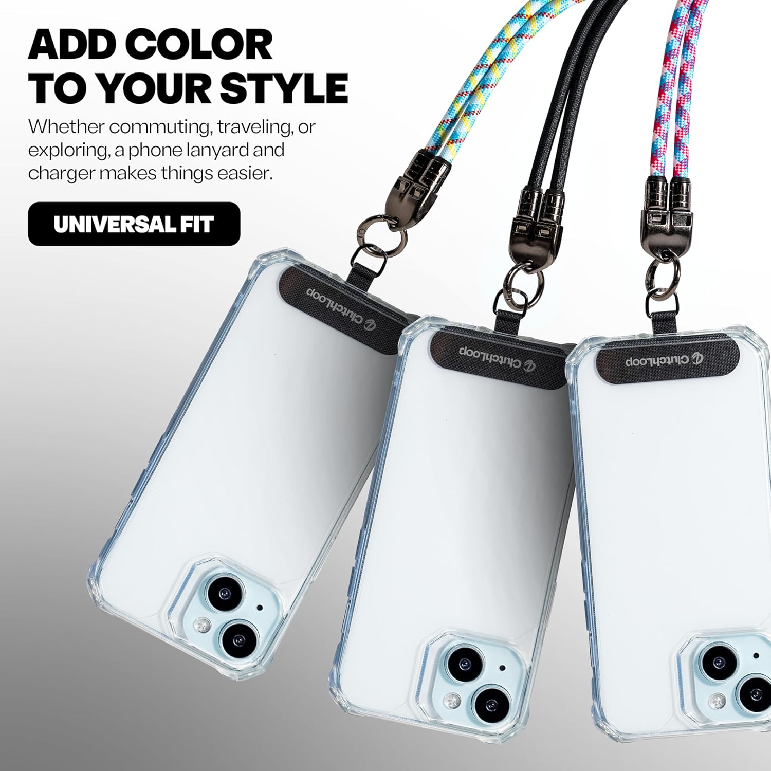 ClutchLoop Cell Phone Lanyard and USB C to USB C Charger for iPhone: Wrist Strap Most iPhone and Android Smartphones