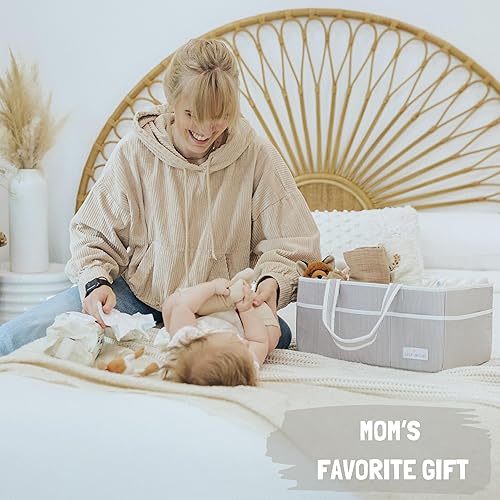 Miniatura 7 de Lily Miles Paquete organizador de pañales regalos para bebés, artículos esenciales para recién nacidos y organización de guardería, perfecto para