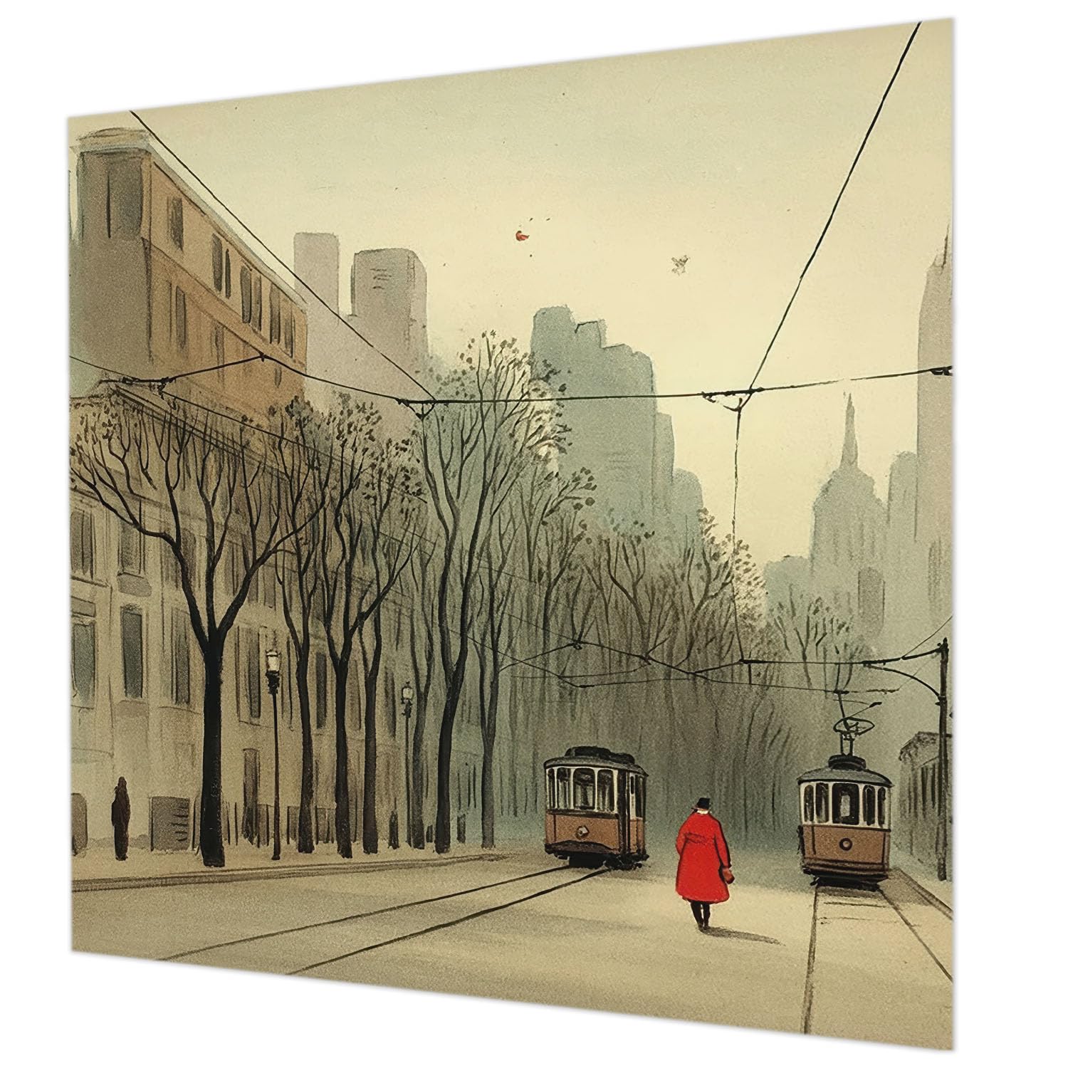 Tapisserie intissée facile à nettoyer Tulup 250x250 cm