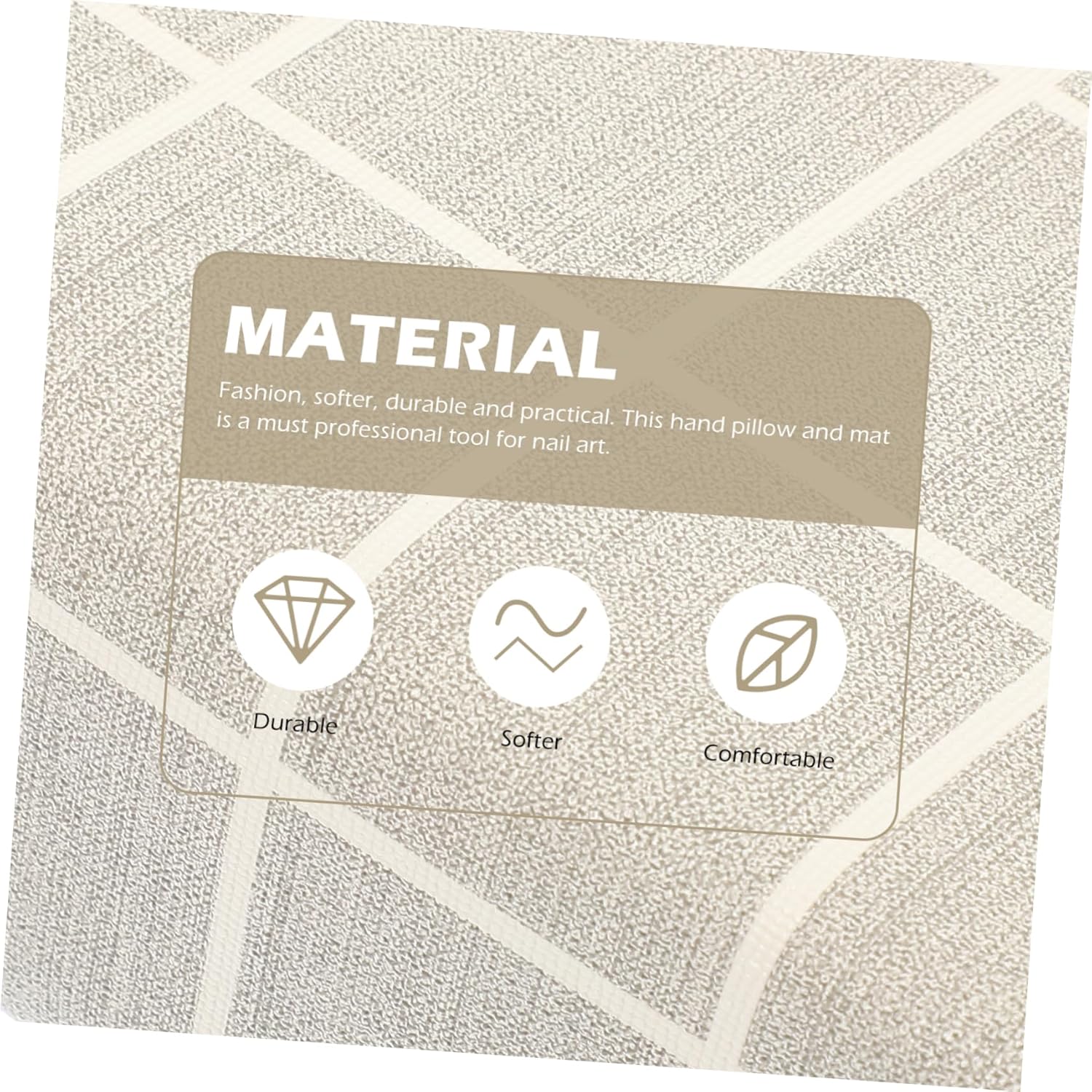 1set Nail Hand Rest Pillow Cushion for Manicure Comfortable Arm Support for Nail Art Lightweight and Design for Home Salon Use Checkered Pattern