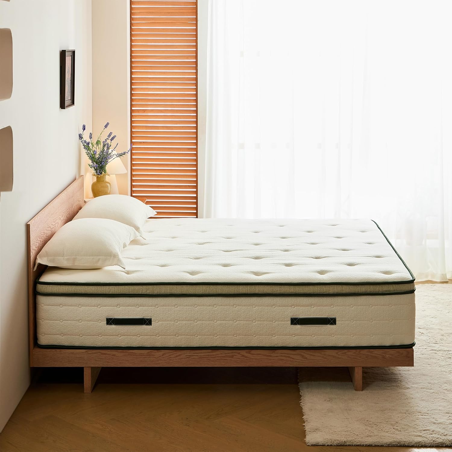 14" Hybrid Full Mattress, Medium-Firm Gel Memory Foam & Pocket Coils, Pressure Relief, Cooling Pillow Top, Edge Support, CertiPUR-US