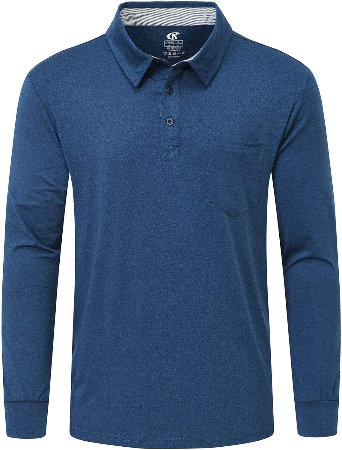 Tyhengta Men's Polo Shirt Short Sleeve Quick Dry Performance Lightweight Tactical Shirts: Clothing