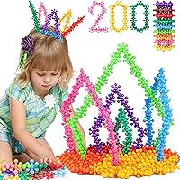 NEOACT 200PCS STEM Building Blocks for Kids 3+ - Interlocking Educational Toys for Preschool Creativity & Fine Motor Skills