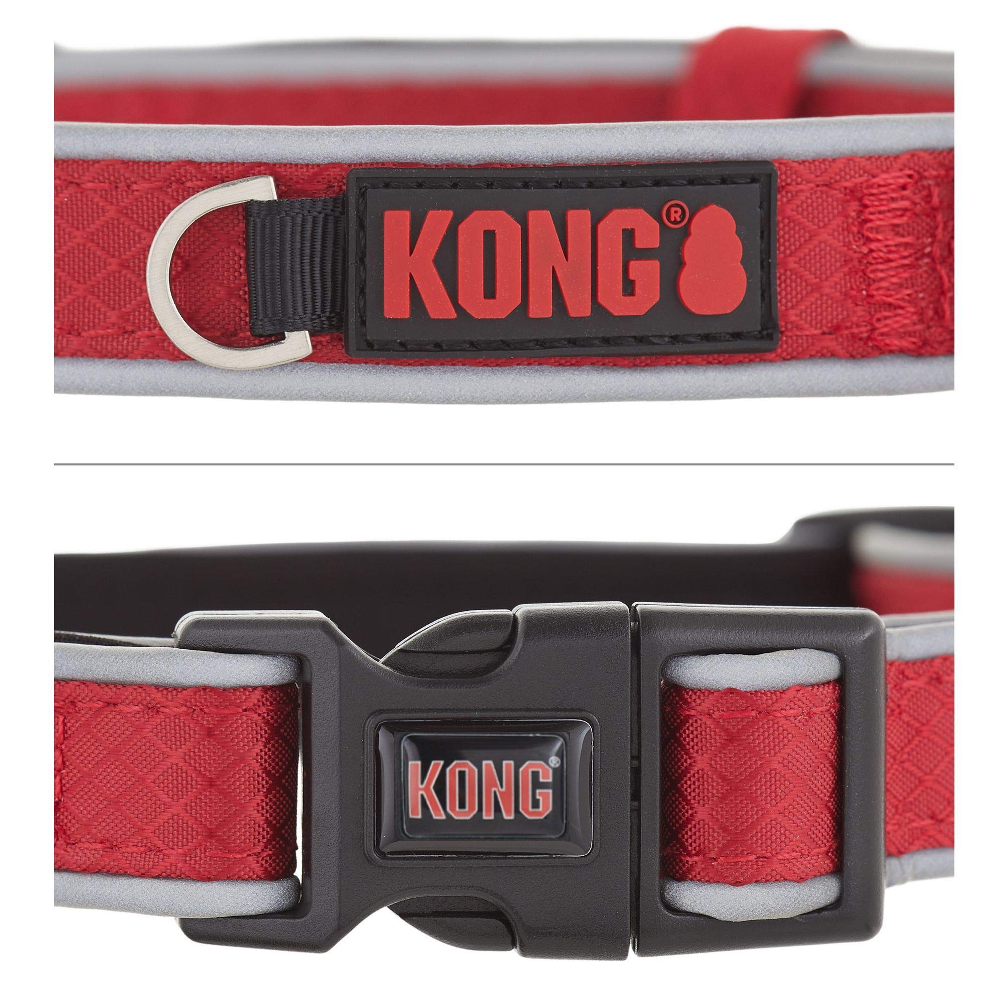 Red padded dog collar Clearance