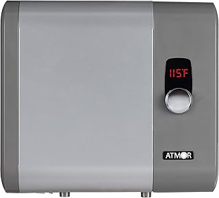 Atmor 18kW 3.73 GPM Electric Tankless Water Heater, ideal for 1 bedroom home, up to 3 simultaneous applications