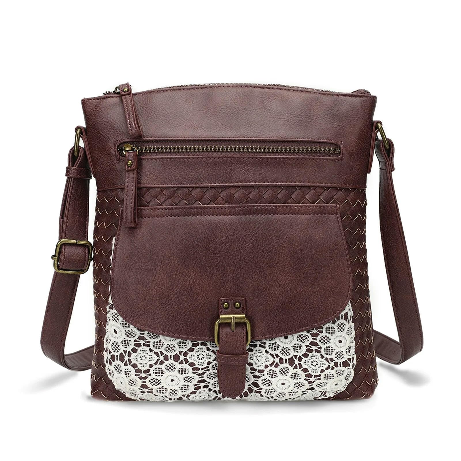 Torebki i torebki crossbody, miękka skóra PU, damska torba na ramię z wieloma kieszeniami