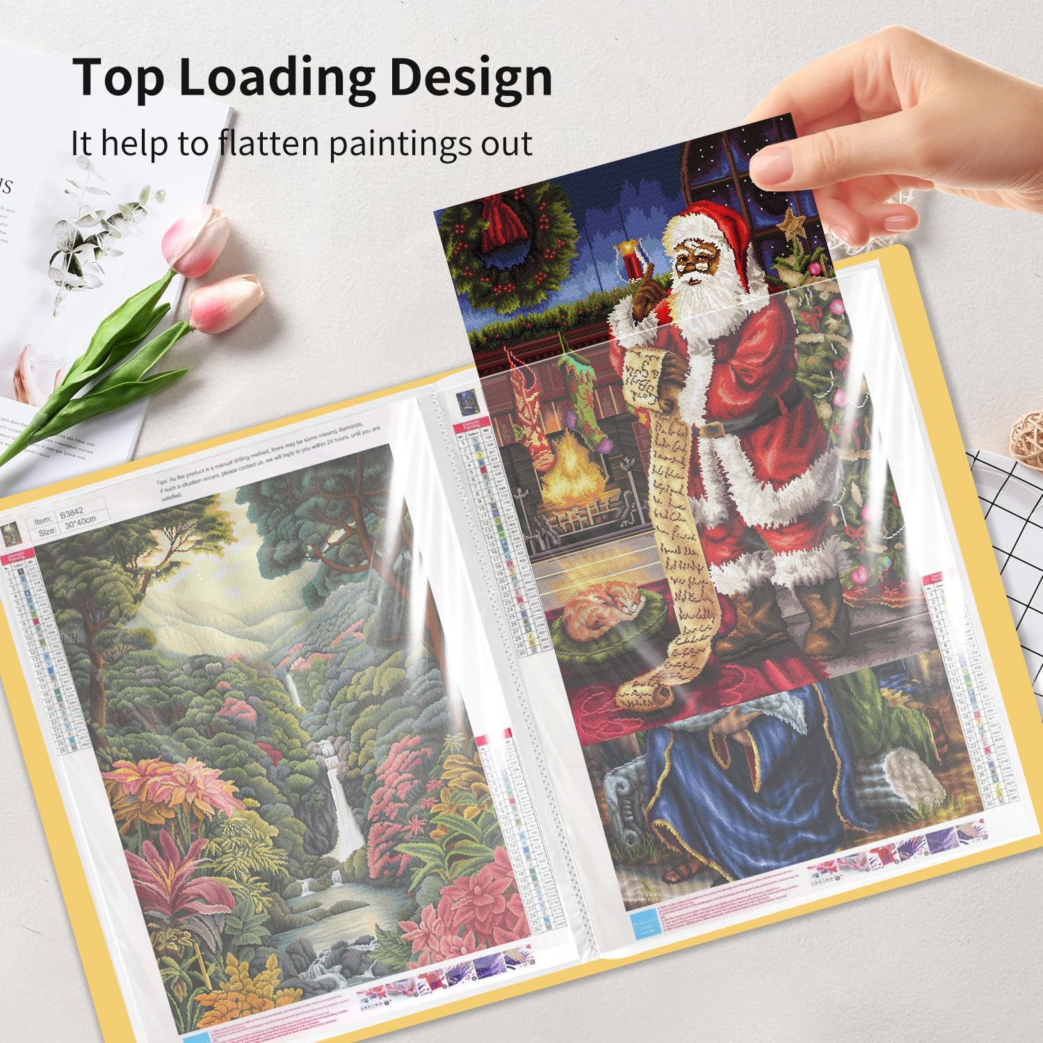 Amazon.com: A3 Diamond Painting Storage Book, 60 Views Art