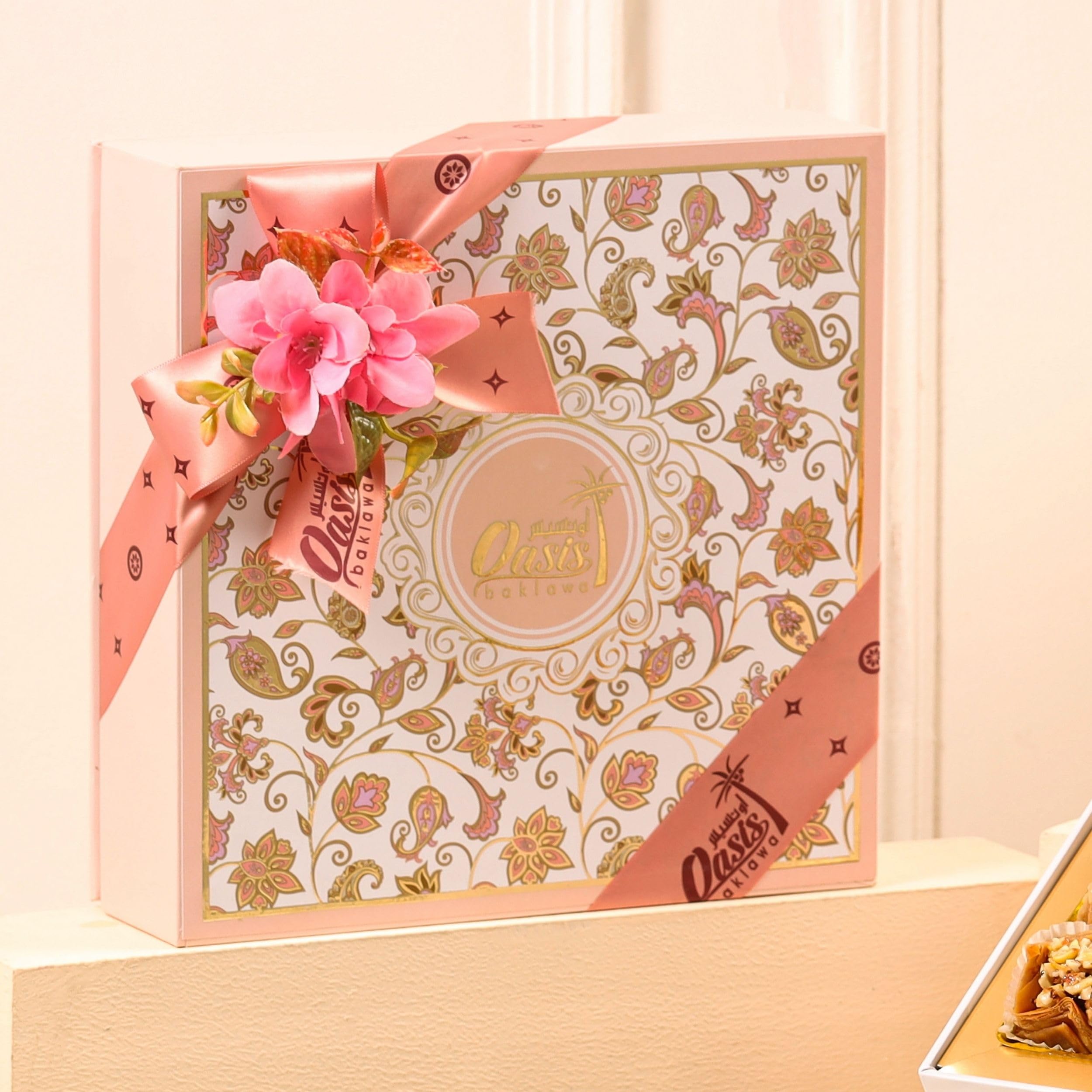 Oasis Baklawa Assorted Baklava Sweets | Rosello Collection Box – Premium Turkish & Lebanese Sweets Gift Box | Festive Gift Hamper for Rakhi, Diwali, Eid, Weddings & Corporate Gifting (16 PCS) 3