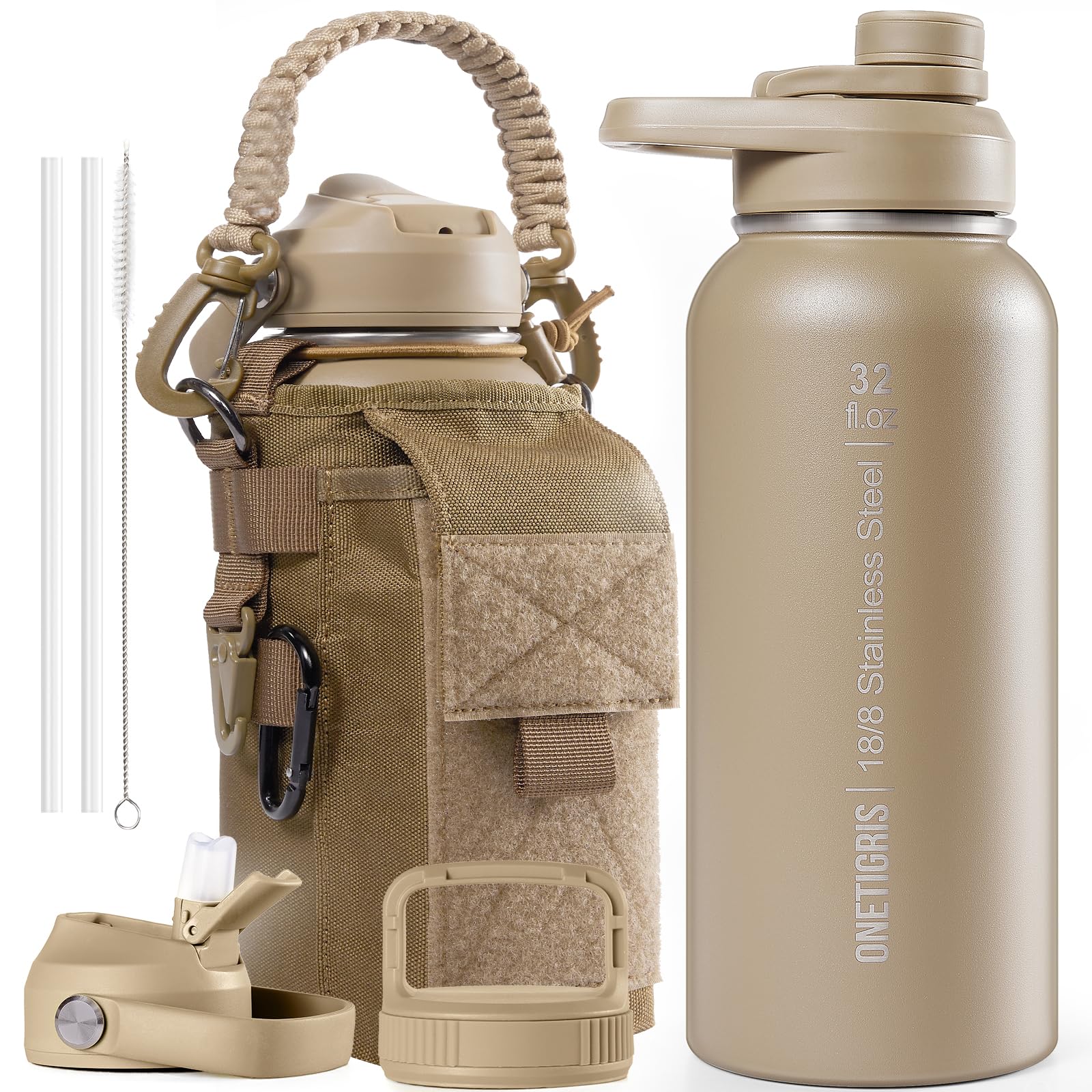 ONETIGRIS 32 oz Insulated Water Bottle